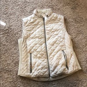 beige vest